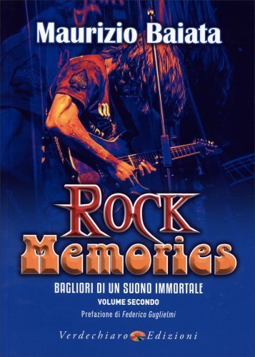 Libro rock memories - memories, bagliori
