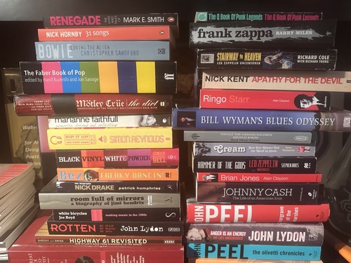 Rock music biography book lot - biography,